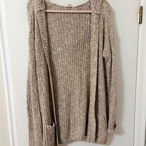 Garage Beige Knit Cardigan